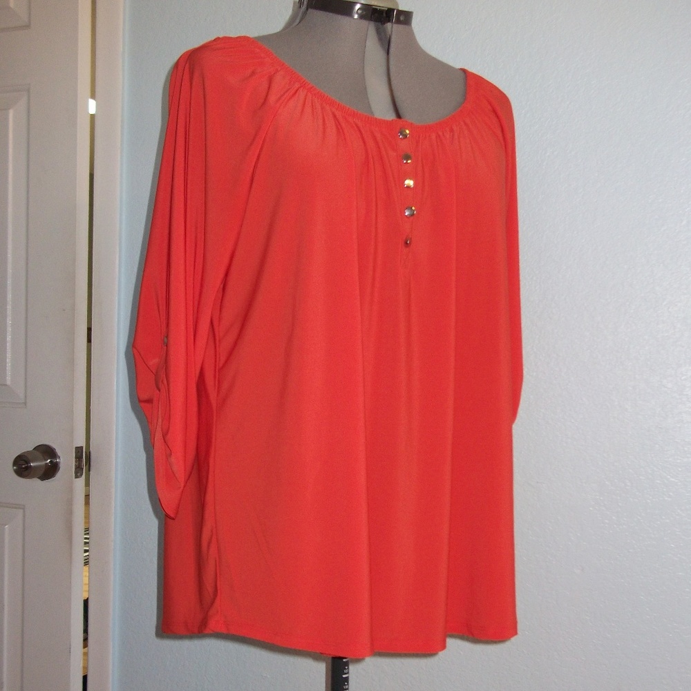 🔥SALE🔥 Notations Woman Plus Size 2X Blouse Shirt - Picture 4 of 8